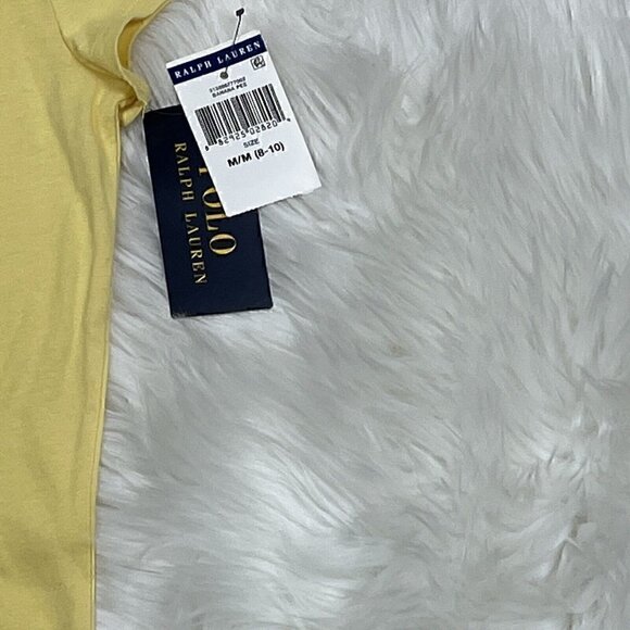 NEW POLO RALPH LAUREN Polo Patchwork Jacket Bear Girl's 8/10 Medium T-Shirt Tee - Picture 12 of 12